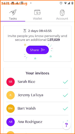 Initiative Q Mobile screenshot