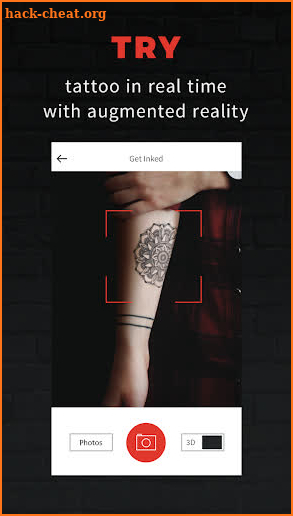 INKHUNTER - try tattoo designs screenshot