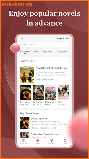 InkNovel screenshot