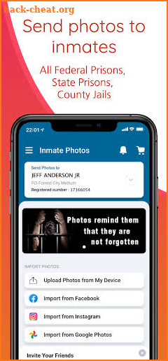 Inmate Photos, Send Photo Prints to Jail screenshot