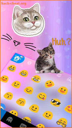 Innocent Cat Keyboard Theme screenshot