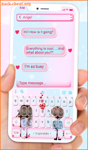 Innocent Couple Love Keyboard Theme screenshot