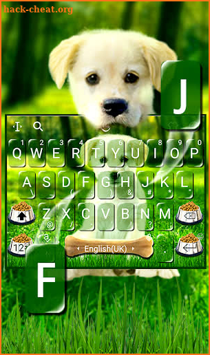 Innocent Cute Puppy Keyboard Theme screenshot
