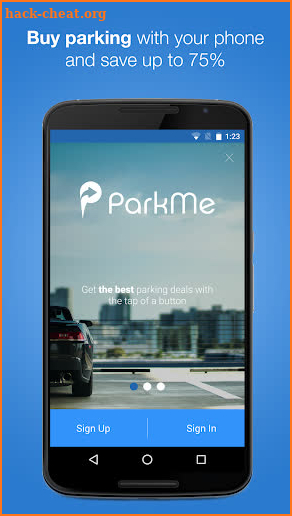 INRIX ParkMe screenshot