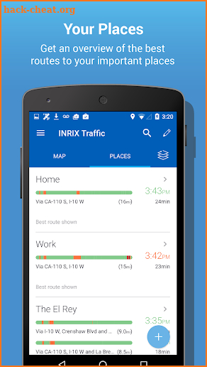 INRIX Traffic Maps & GPS screenshot