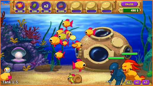 Insane Aquarium Deluxe - Feed Fishes! Fight Alien! screenshot