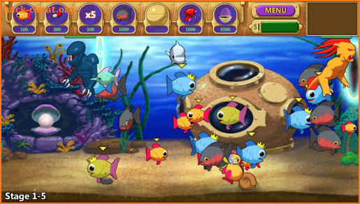 Insaniquarium Deluxe! Feed Fish! Fight Alien! screenshot