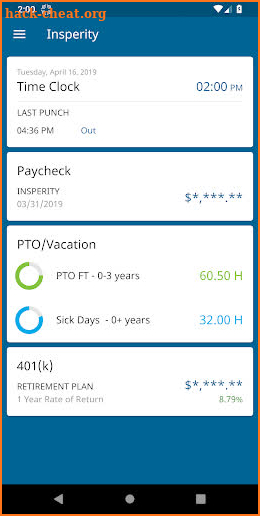 Insperity Mobile screenshot