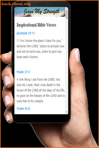 Inspirational Bible verses screenshot