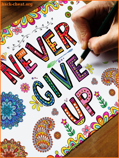 Inspirational Quotes Coloring Pages for Adults screenshot