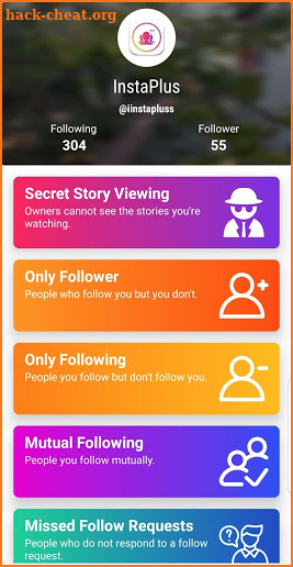 InsPlus - Unfollowers for Instagram screenshot