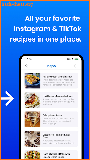 Inspo - AI Recipe Keeper screenshot