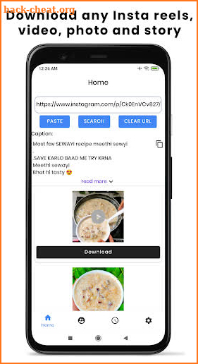 Insta  downloader screenshot