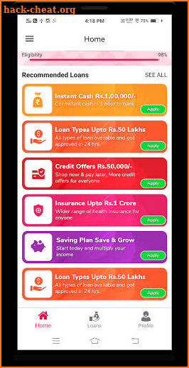 Insta Loan : Get Insurance and Credit screenshot
