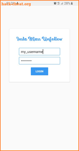 Insta Mass Unfollow screenshot
