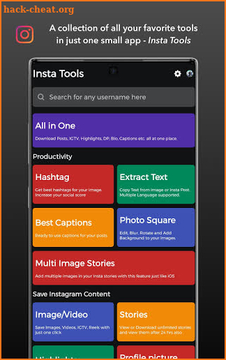 Insta Tools - An Integrated Instagram Toolkit screenshot