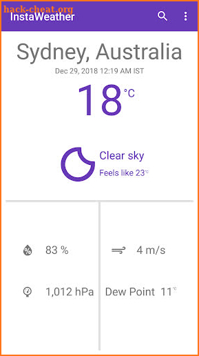 Insta Weather screenshot