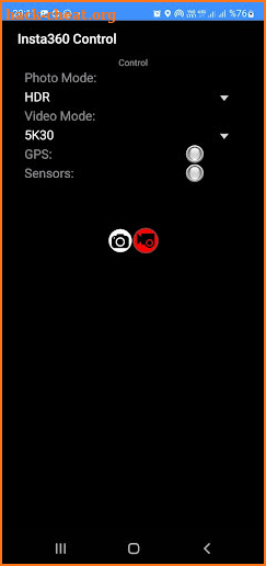 Insta360 Control Pro screenshot
