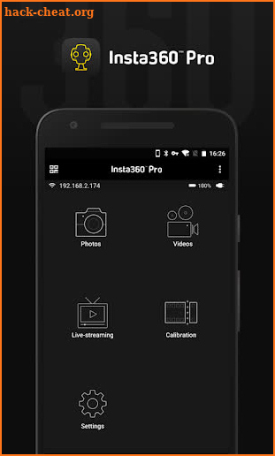Insta360 Pro Camera Control App screenshot