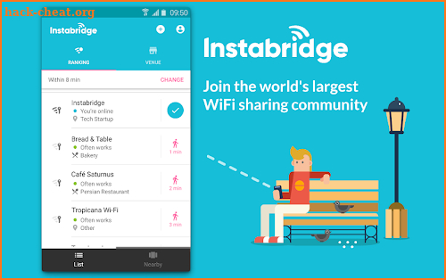 Instabridge - Free WiFi Passwords and Hotspots screenshot