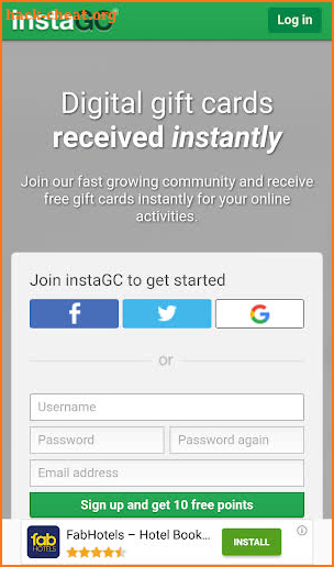 InstaGc (Earn Cash & Gift Cards) screenshot