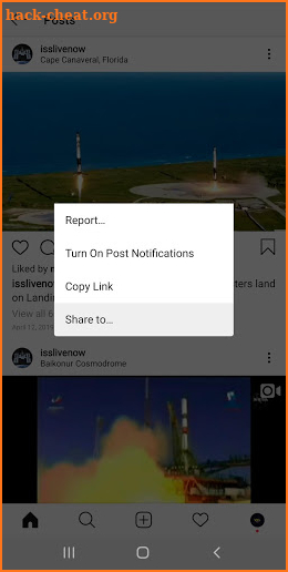 InstaGrabLink - Open feed links screenshot