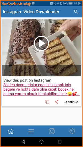Instagram Video Downloader screenshot