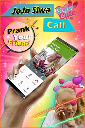 instant call prank from jojo siwa: Fake video call screenshot