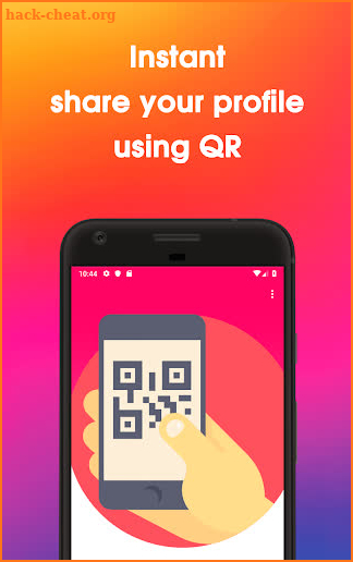 Instant Followers and Likes using QR & Hashtags screenshot