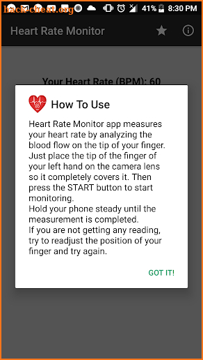 Instant Heart Rate Monitor - Pulse Meter screenshot