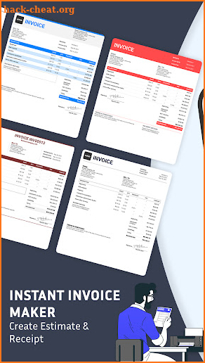 Instant Invoice Maker - Create Estimate & Receipt screenshot