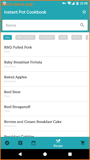 Instant Pot Cookbook screenshot