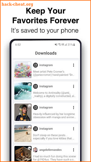 InstaOut - Downloader for Instagram screenshot