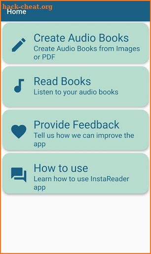 InstaReader : AudioBooks, OCR, Text To Speech screenshot