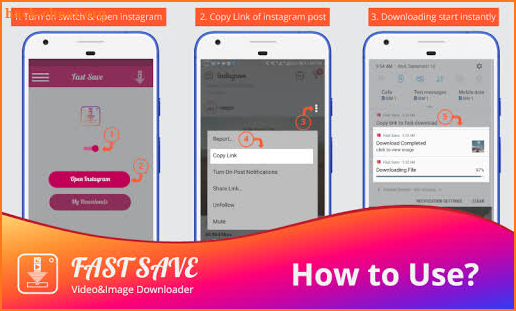 InstaSave, video & Photo Downloader For Instagram screenshot