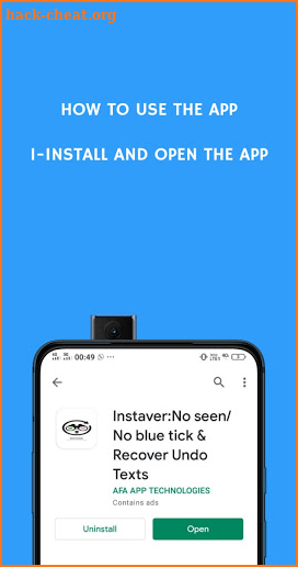 Instaver:No seen/No blue tick & Recover Undo Texts screenshot