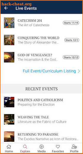 Institute of Catholic Culture screenshot