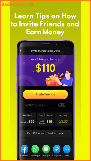 Instruction for Zynn App - How to Earn Money screenshot