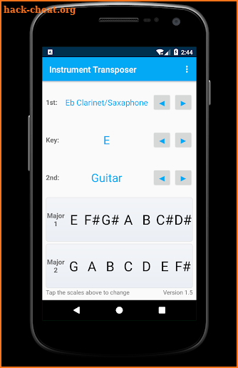 Instrument Transposer screenshot
