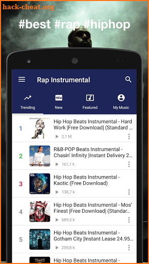 Instrumental Rap beats - Hip hop music 2019 screenshot