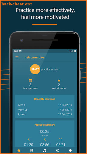 Instrumentive - Music Practice Notes screenshot