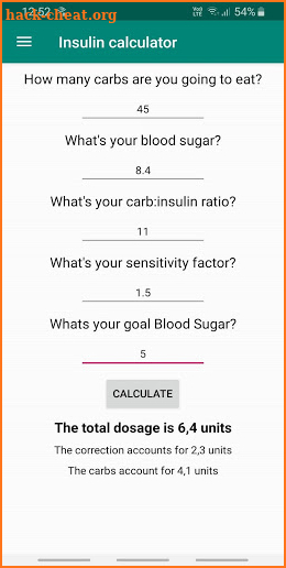 Insulin Dose Calculator and timer for diabetes screenshot