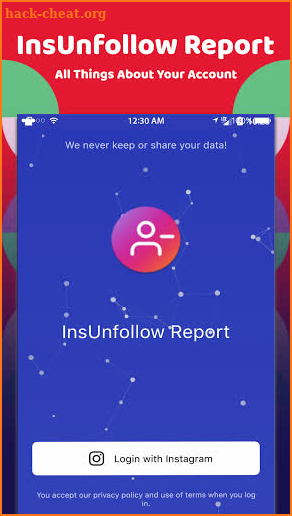 InsUnfollow Report screenshot