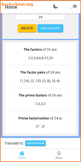 Integer Factor screenshot
