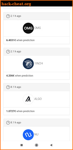 Intelligent Crypto short term predictions screenshot