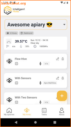 Intelligent Hives - Managing your apiary screenshot