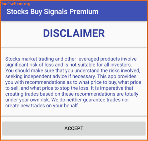 Intelligent Stocks Buy Premium screenshot