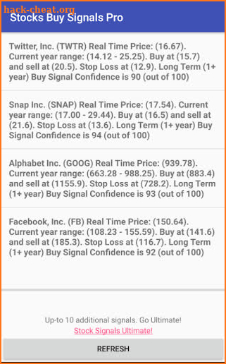 Intelligent Stocks Buy Pro screenshot
