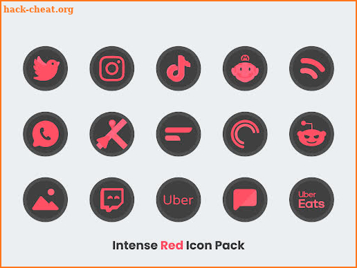 Intense Red - Icon Pack screenshot