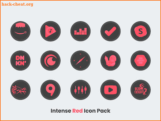 Intense Red - Icon Pack screenshot